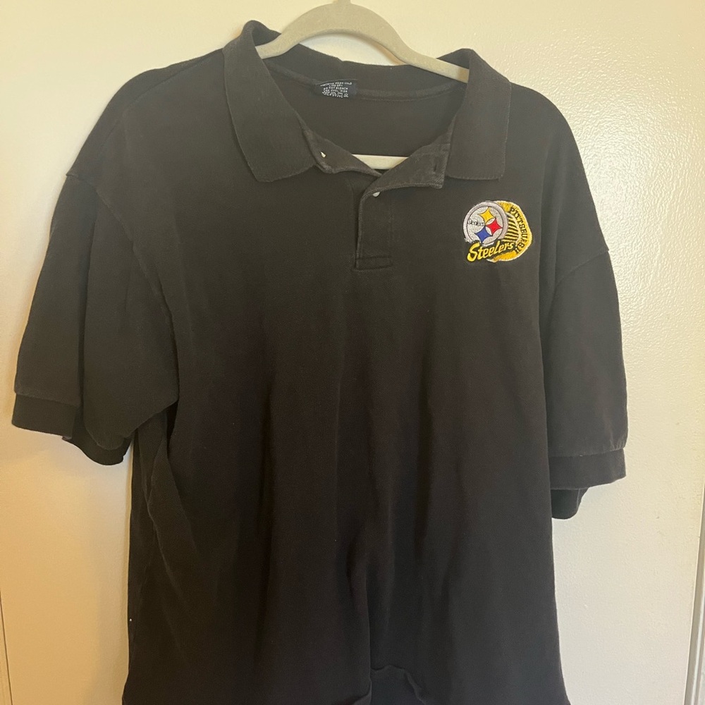 Vintage 90's NFL Pittsburgh Steelers Polo Shirt Mens XL
